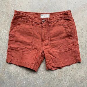 Anthropologie Free People mountaineer desert shorts Orange Rust 2